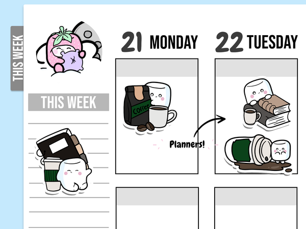 Tripp Coffee & Planners Stickers