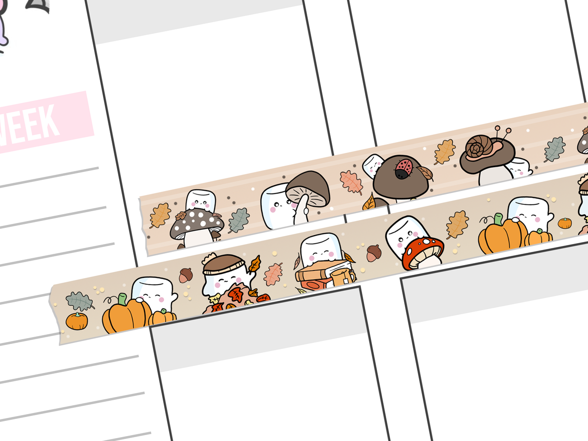 Tripp Fall Washi Strips – Lahlaland - Printable Planner Stickers