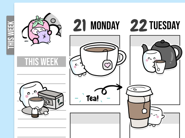 Tripp Tea Stickers