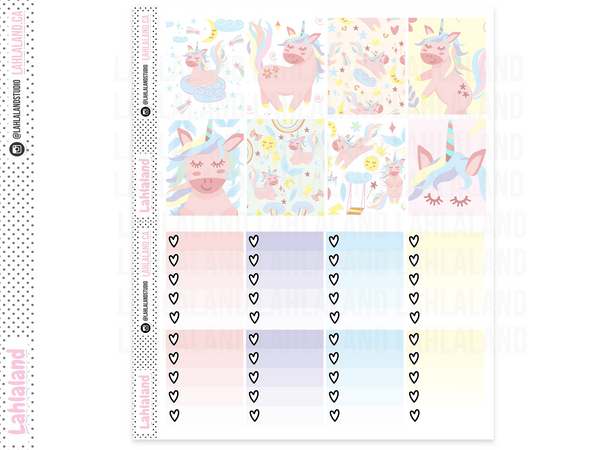 Standard Vertical- Cute Unicorns Weekly