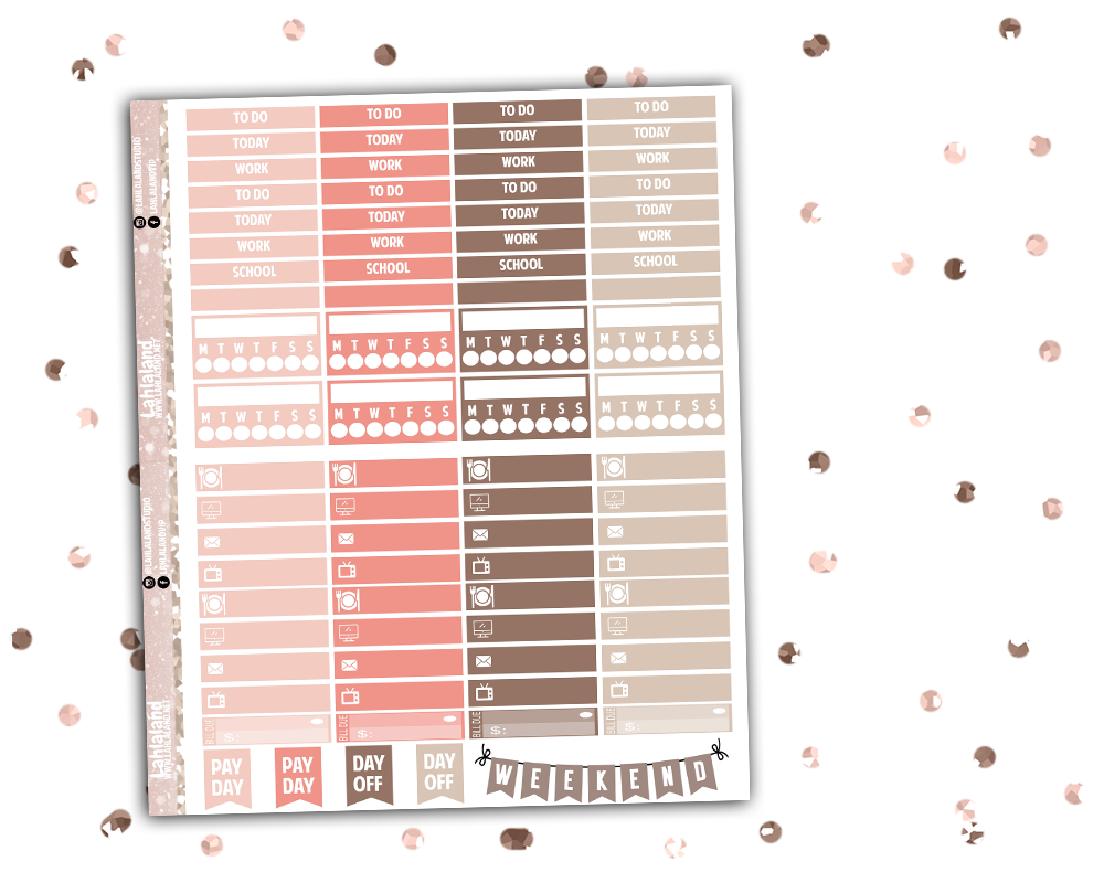 Standard Vertical - Brilliant Weekly Kit – Lahlaland - Printable ...