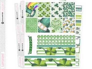 Standard Vertical, Classic Happy Planner - St Patricks Day Weekly Kit