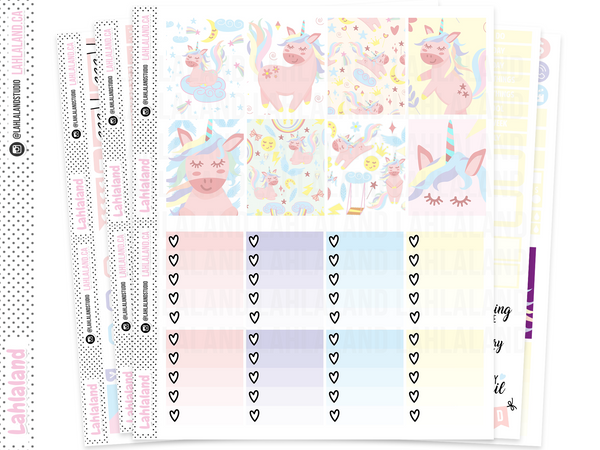 Standard Vertical- Cute Unicorns Weekly