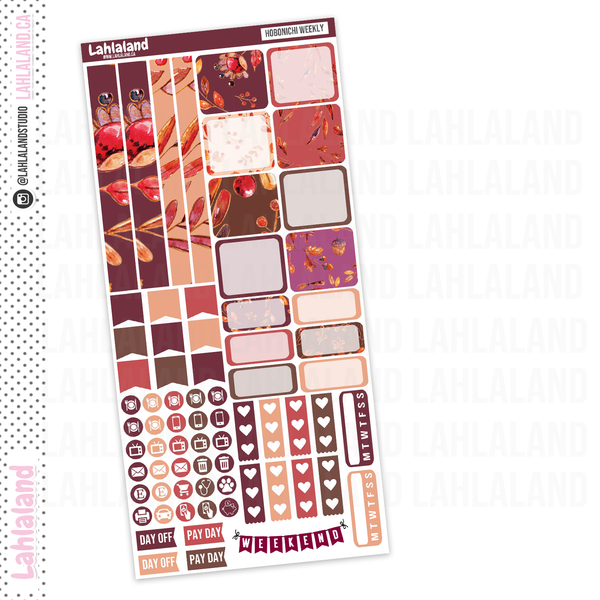 Hobonichi Weeks - Autumn Delights Weekly Kit