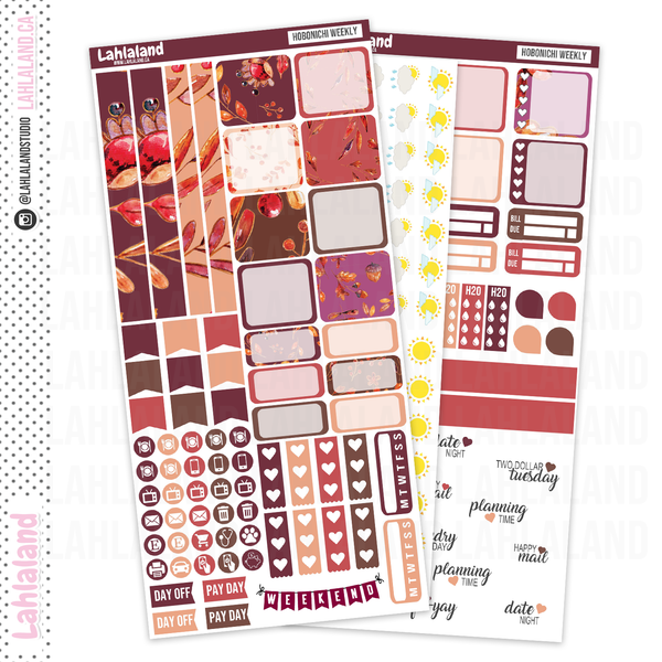 Hobonichi Weeks - Autumn Delights Weekly Kit