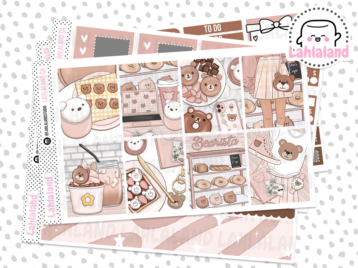 Bear Cafe - Standard Vertical Weekly Kit – Lahlaland - Printable ...