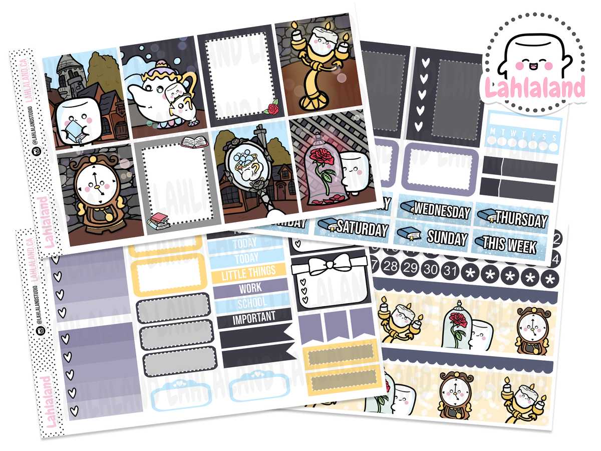 Standard Vertical - Belle Weekly Kit – Lahlaland - Printable Planner ...