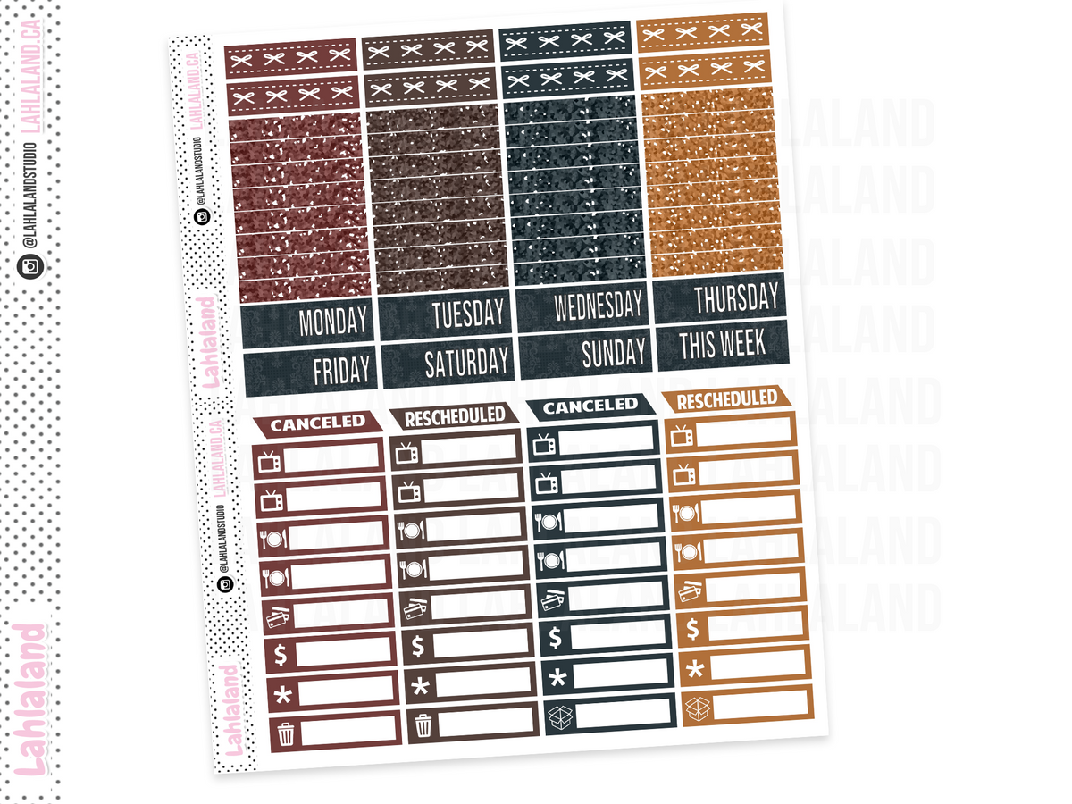 Standard Vertical - Autumn Dusk Weekly Kit – Lahlaland - Printable ...