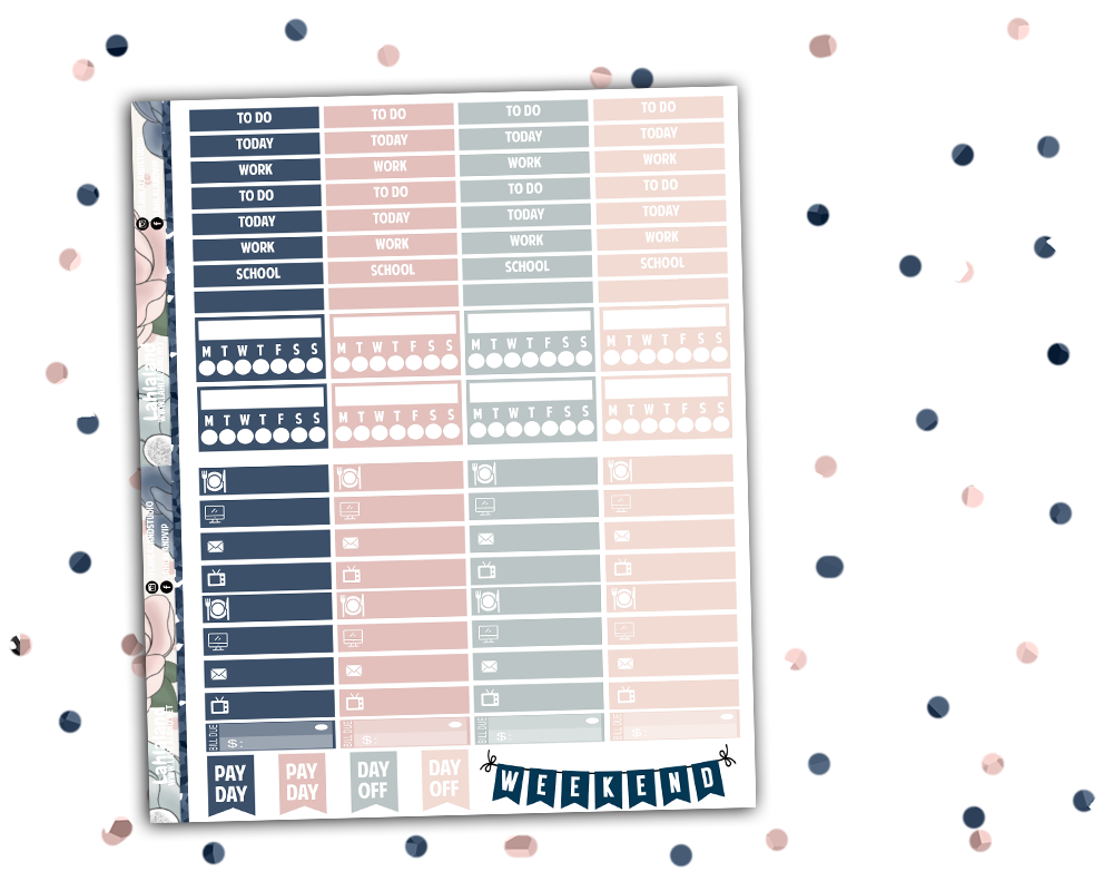 Standard Vertical - Farm House Weekly Kit – Lahlaland - Printable ...