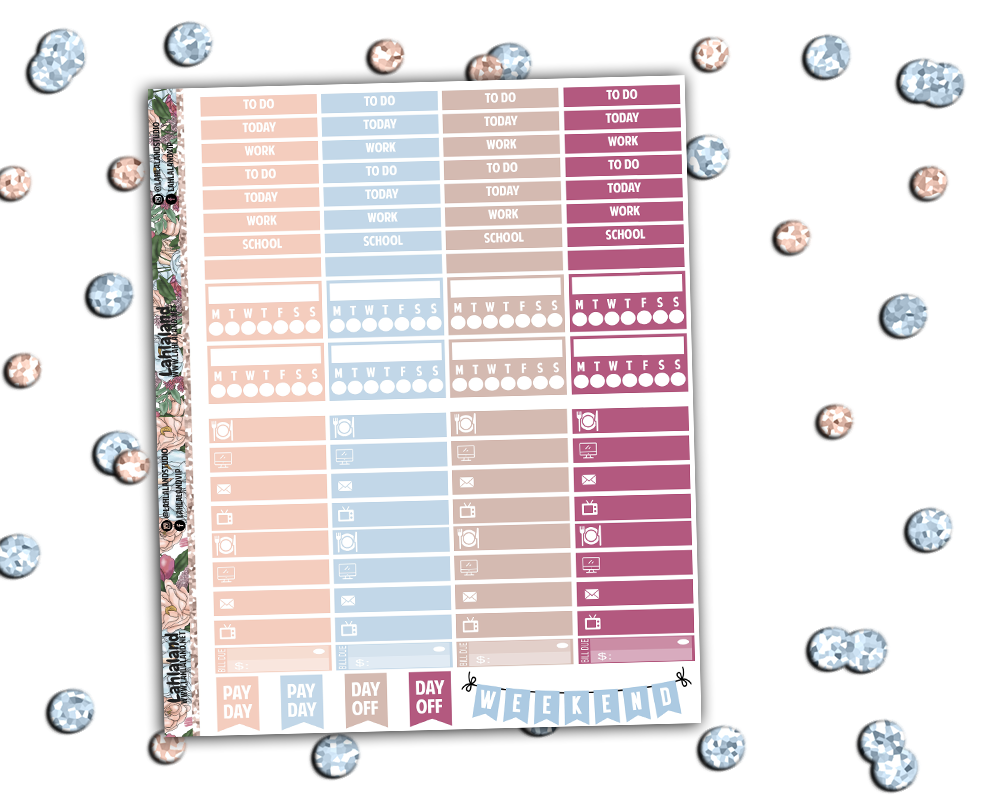 Standard Vertical - Fresh Start Weekly Kit – Lahlaland - Printable ...