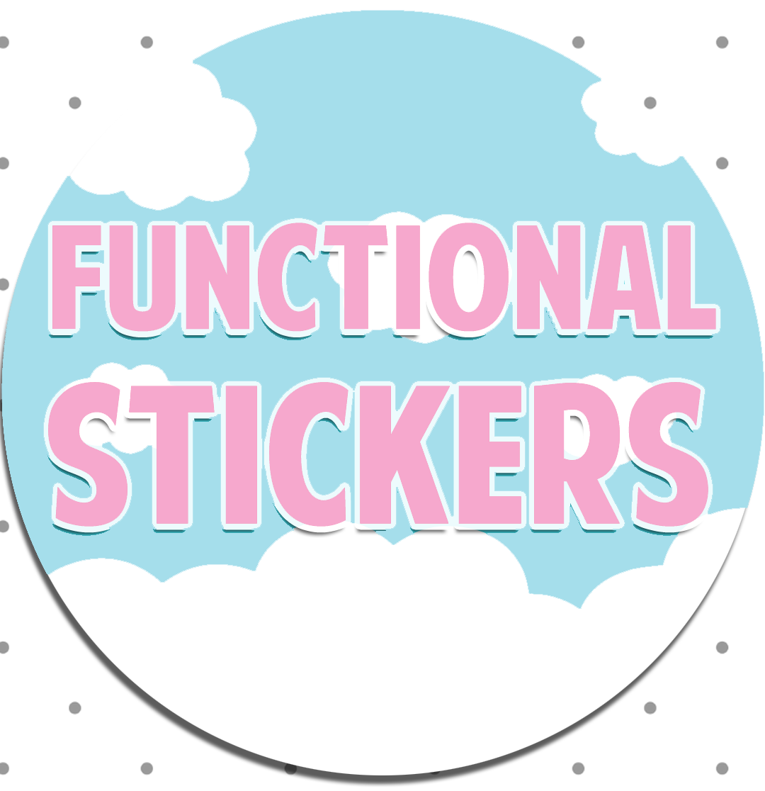 Functional Stickers - Printable – Lahlaland - Printable Planner Stickers