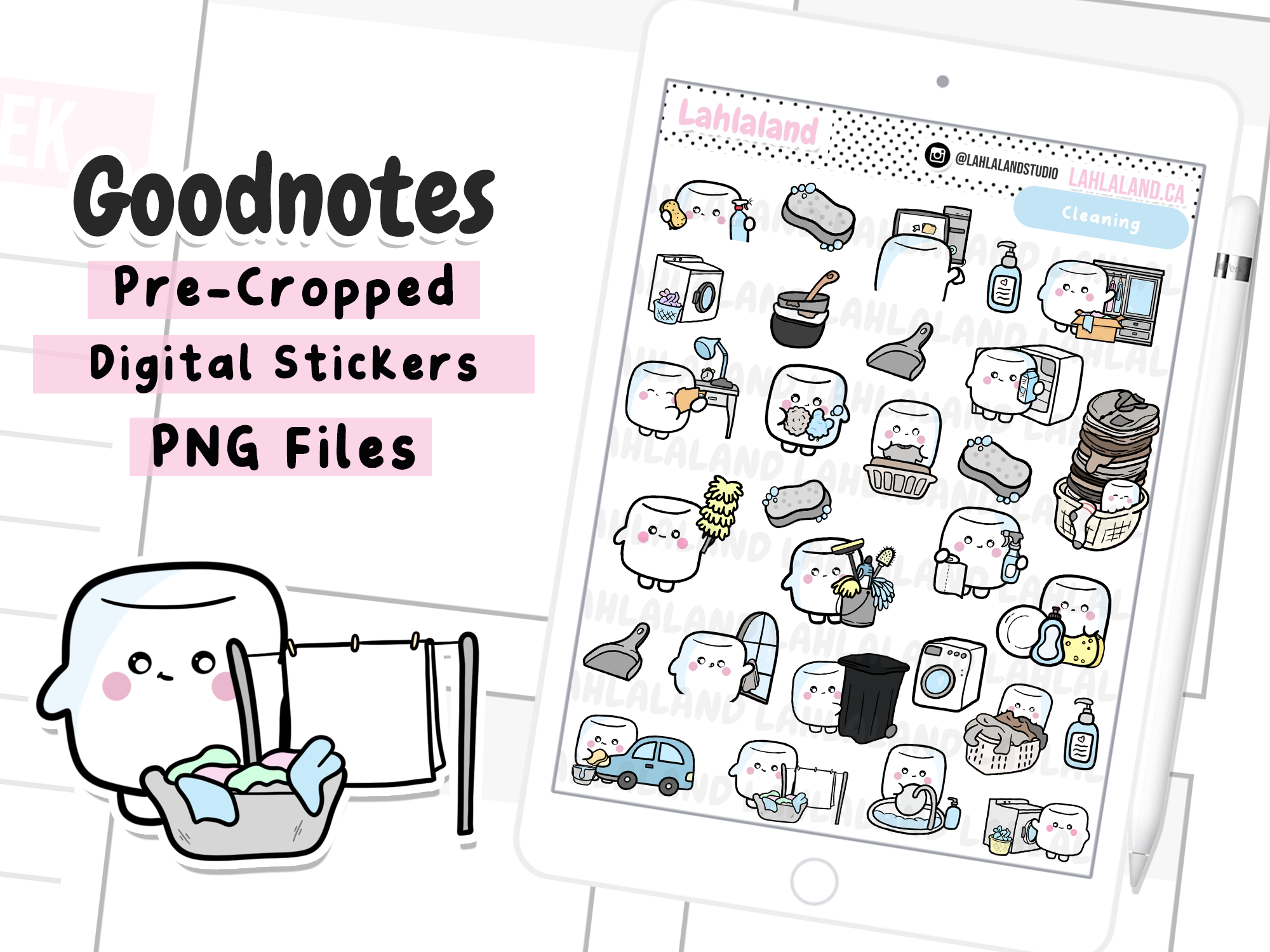 Cleaning Goodnotes Stickers - Tripp