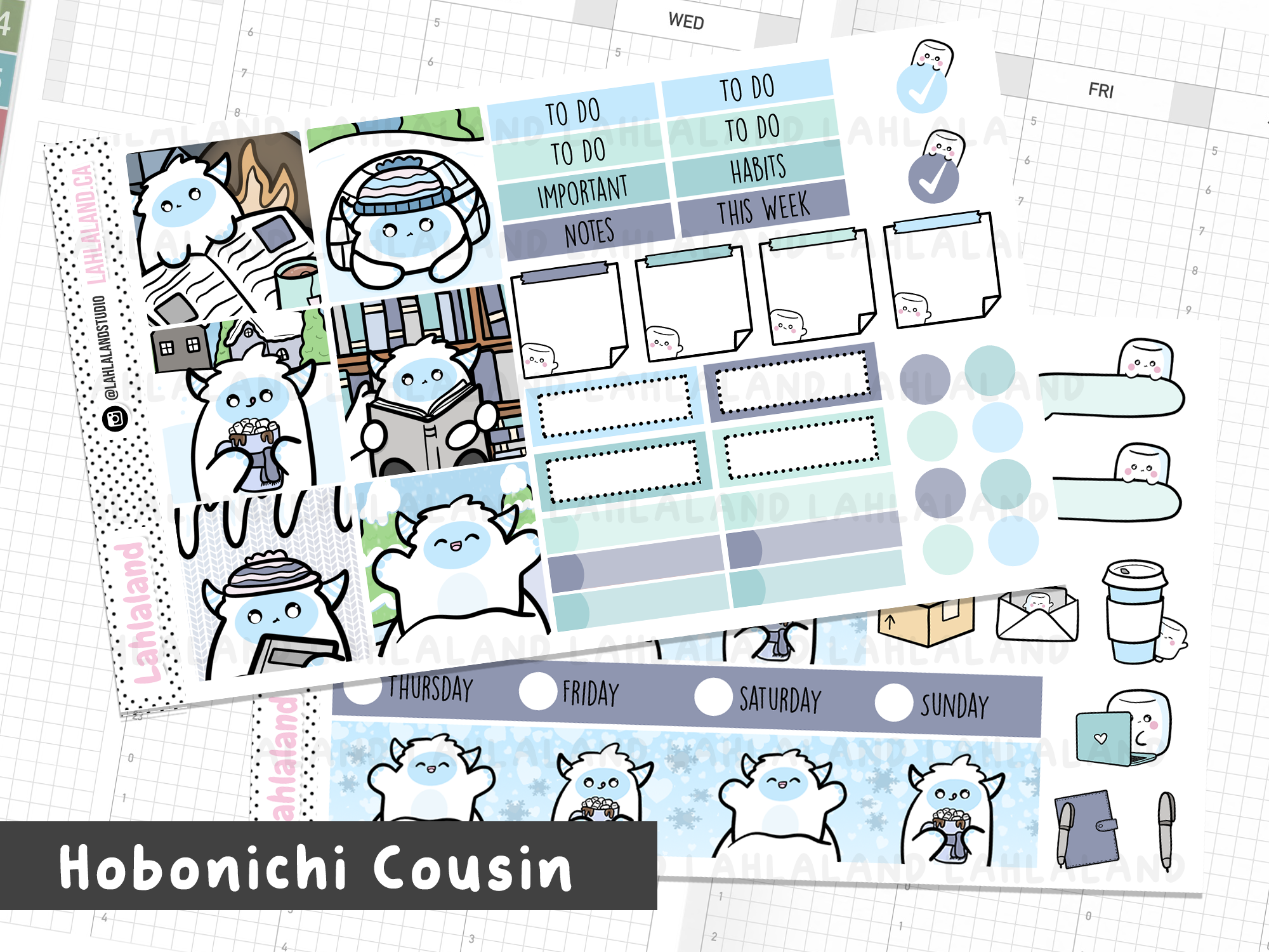 Hobonichi Cousin Bernard Hello Winter Weekly Kit