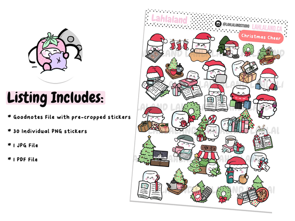 Christmas Goodnotes Stickers - Tripp