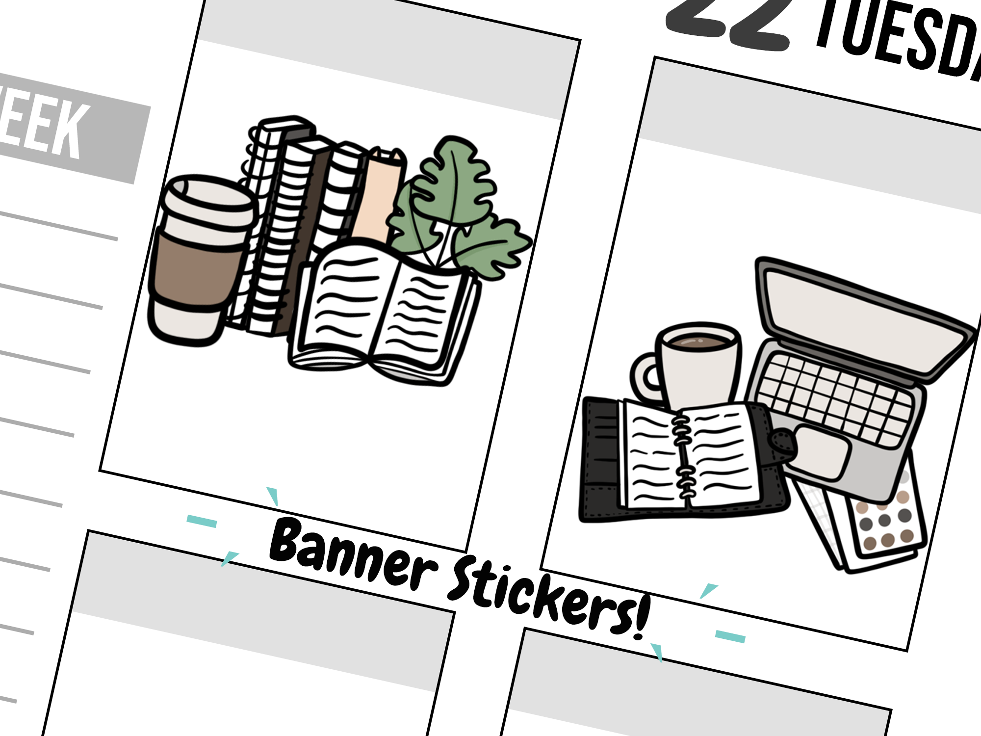 Coffee & Planner Banners