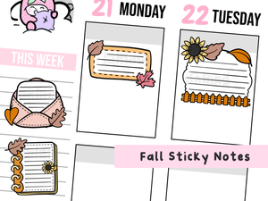 Fall Sticky Notes