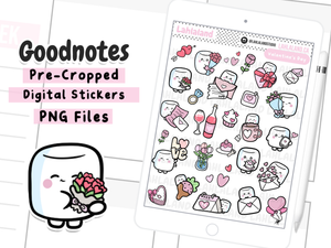 Valentine's Day Goodnotes Stickers - Tripp