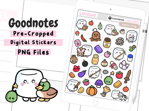 Simple Living Goodnotes Stickers - Tripp