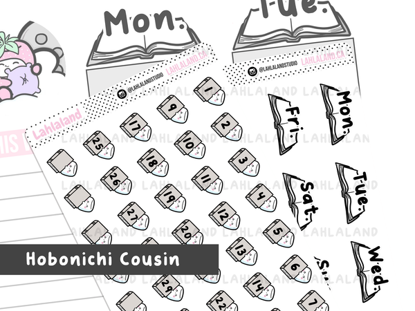 Hobonichi Cousin Book Date Covers