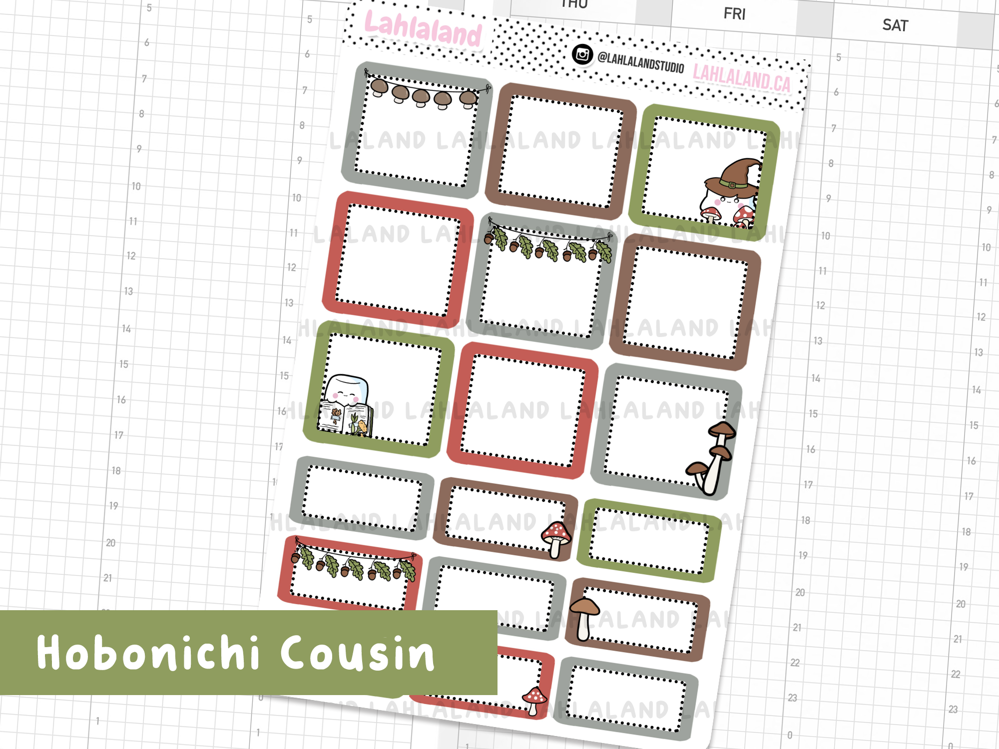 Hobonichi Cousin Tripp Cottagecore Boxes