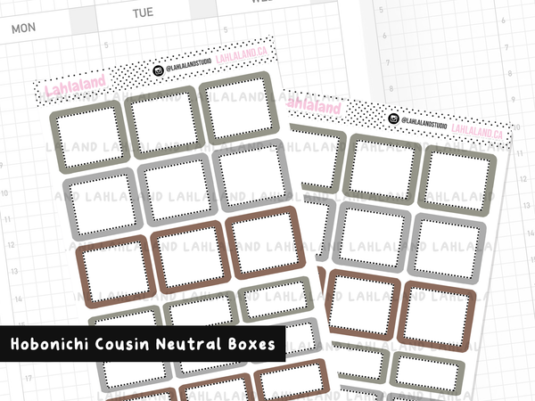 Hobonichi Cousin Neutral Boxes