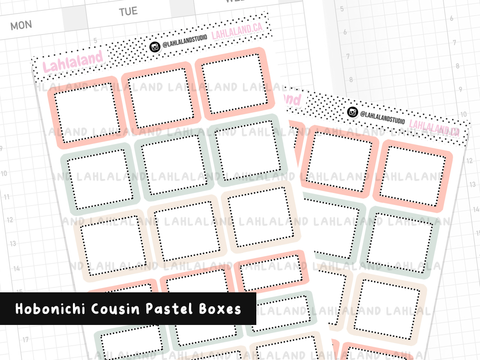 Hobonichi Cousin Pastel Boxes