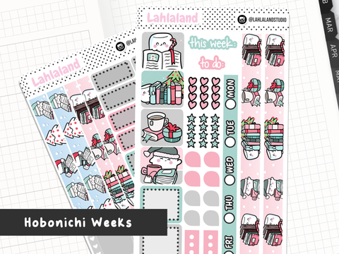 Hobonichi Weeks - Bookish Christmas Weekly Kit