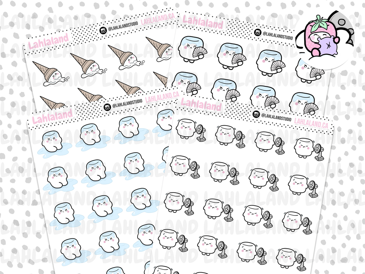 Tripp Hot Weather Stickers – Lahlaland - Printable Planner Stickers