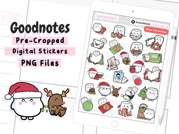 More Christmas Goodnotes Stickers - Tripp