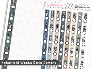 Neutral Hobonichi Weeks Date Covers