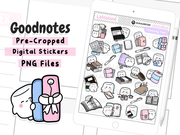 Planning Time Goodnotes Stickers - Tripp