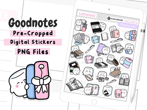 Planning Time Goodnotes Stickers - Tripp