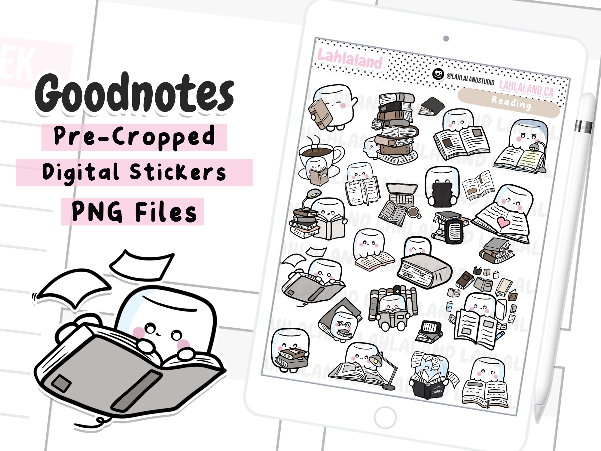 Reading Goodnotes Stickers - Tripp