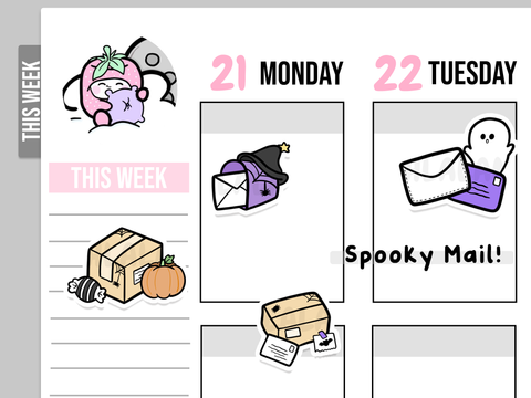 Spooky Mail Stickers