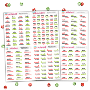 Holiday Script Labels