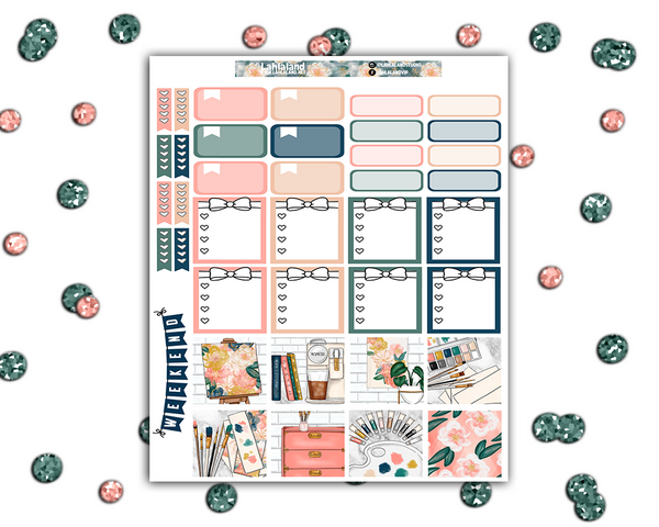 Mini Happy Planner - Blooming Artist Weekly Kit