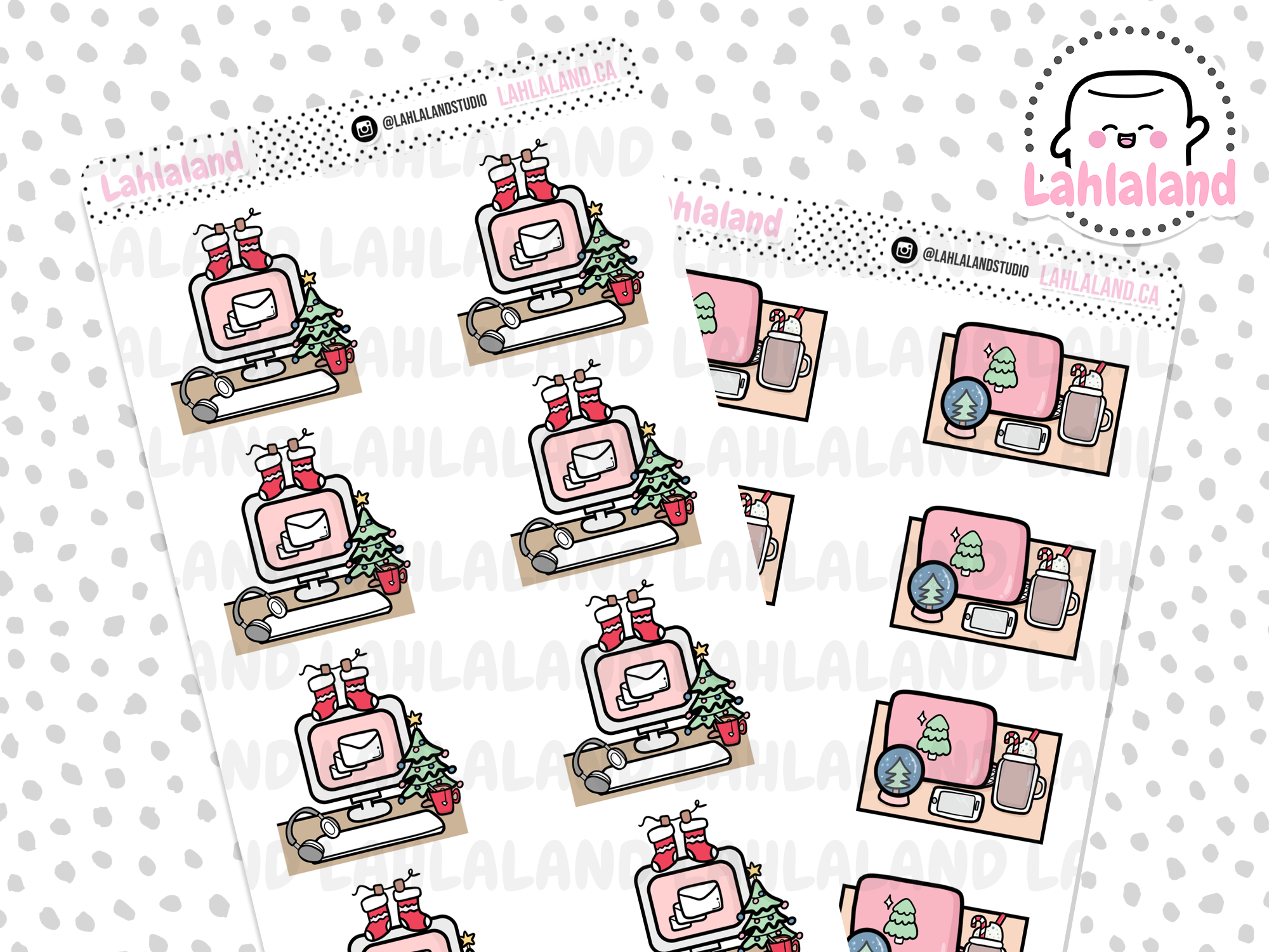 Christmas Desktops And Flat Lays