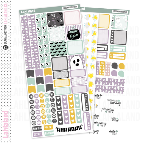 Hobonichi Weeks - Pastel Creeps Weekly Kit