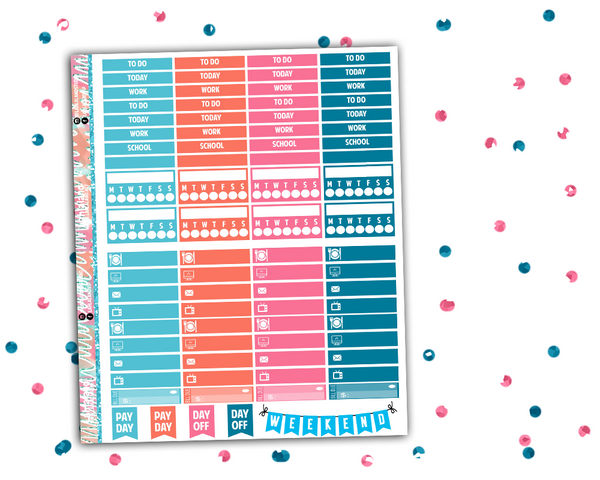 Classic Happy Planner - Poolside Weekly Kit