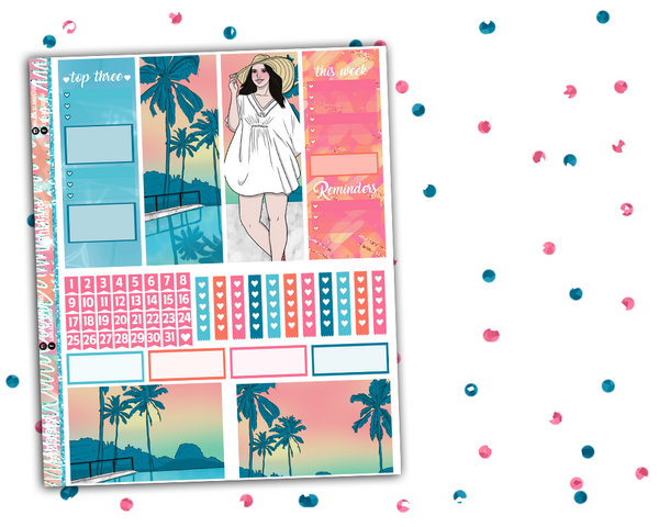 Classic Happy Planner - Poolside Weekly Kit