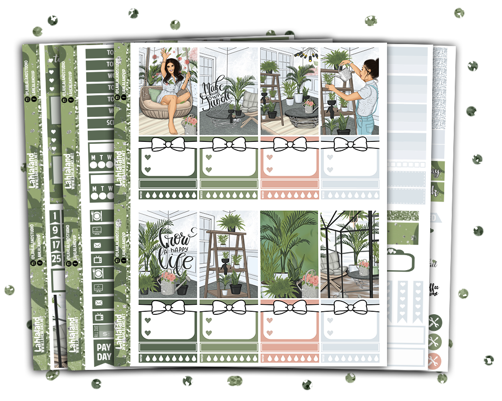 Classic Happy Planner - Greenhouse Weekly Kit