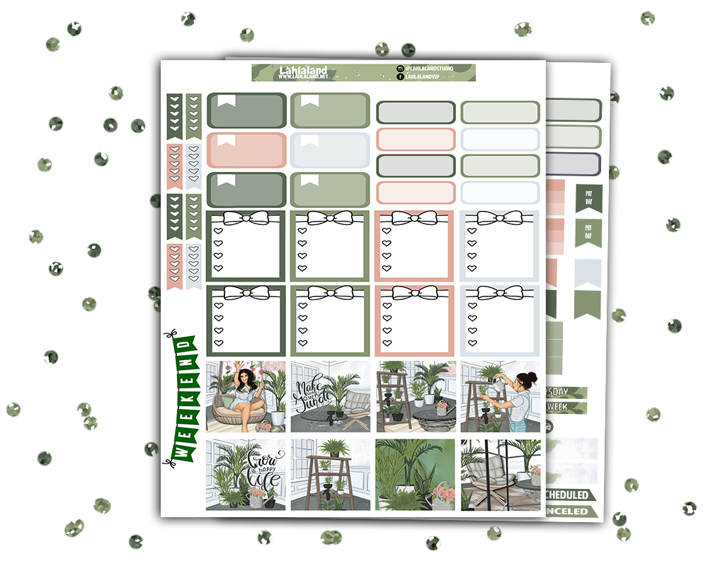 Mini Happy Planner - Greenhouse Weekly Kit