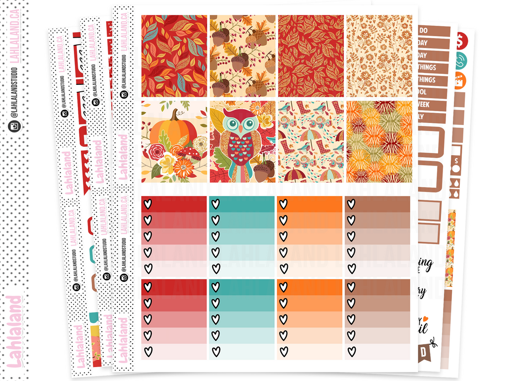 Standard Vertical- Fall Harvest Weekly Kit – Lahlaland - Printable ...