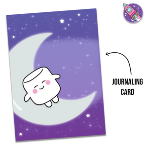 Sleeping On The Moon Journaling Card - Tripp