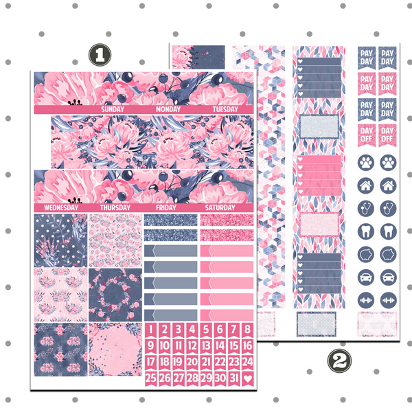 Classic Happy Planner - Bloom Monthly Kit