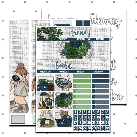 Classic Happy Planner - Trendy Babe Monthly Kit
