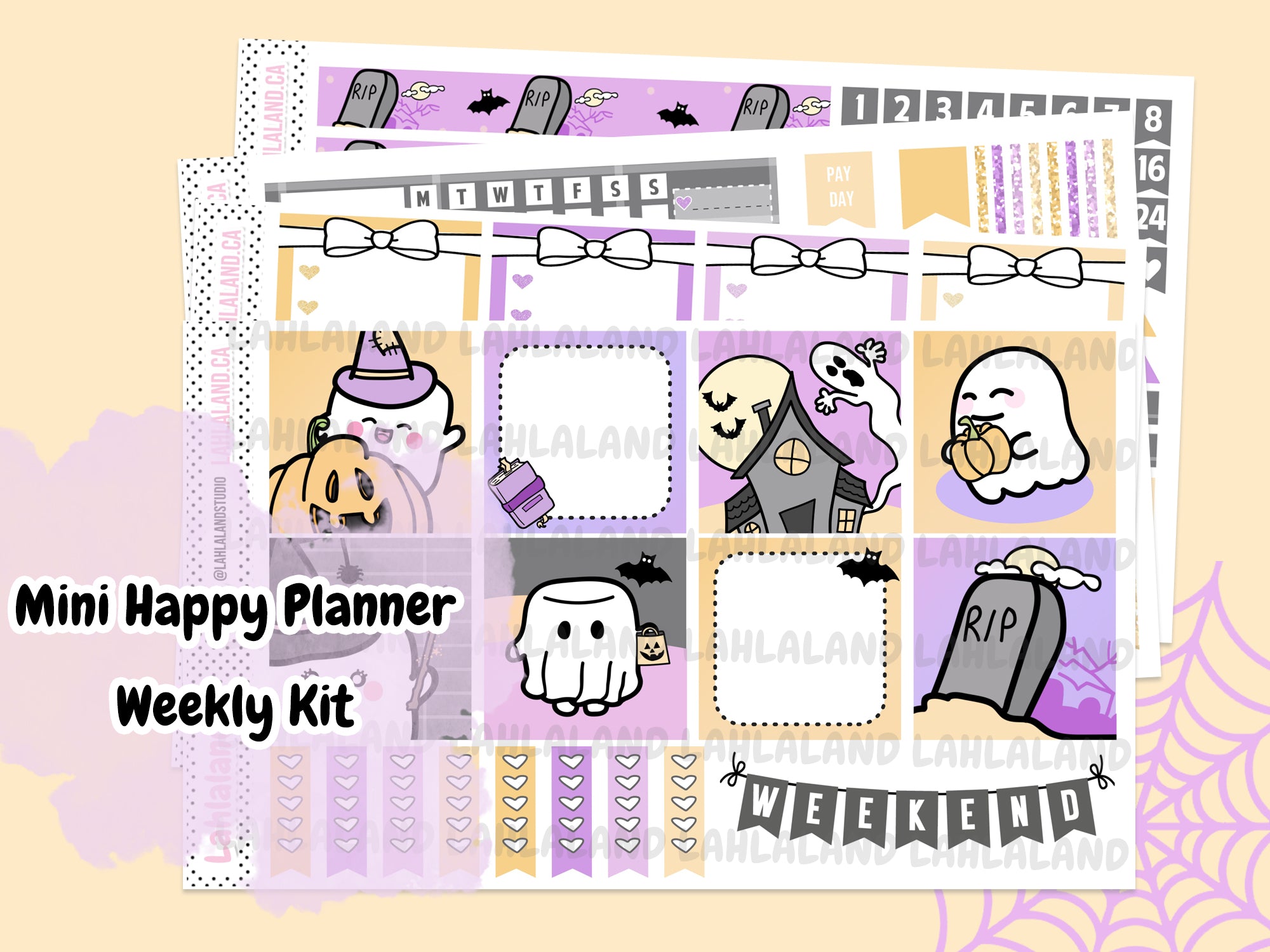 Mini Happy Planner - Tripp Halloween Weekly Kit