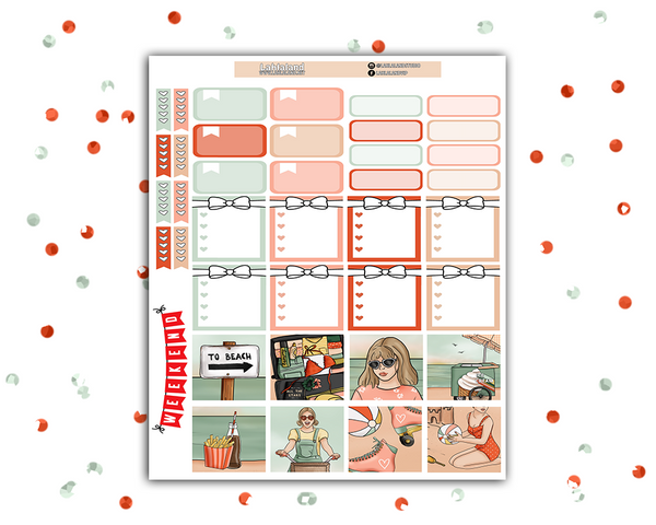 Mini Happy Planner - Retro Summer Weekly Kit