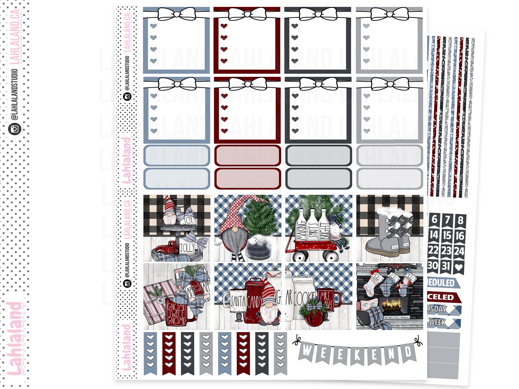Mini Happy Planner - Farm House Christmas Weekly Kit