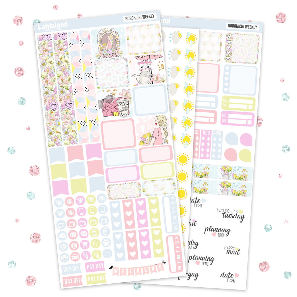 Hobonichi Weeks - Spring Weekly Kit – Lahlaland - Printable Planner ...
